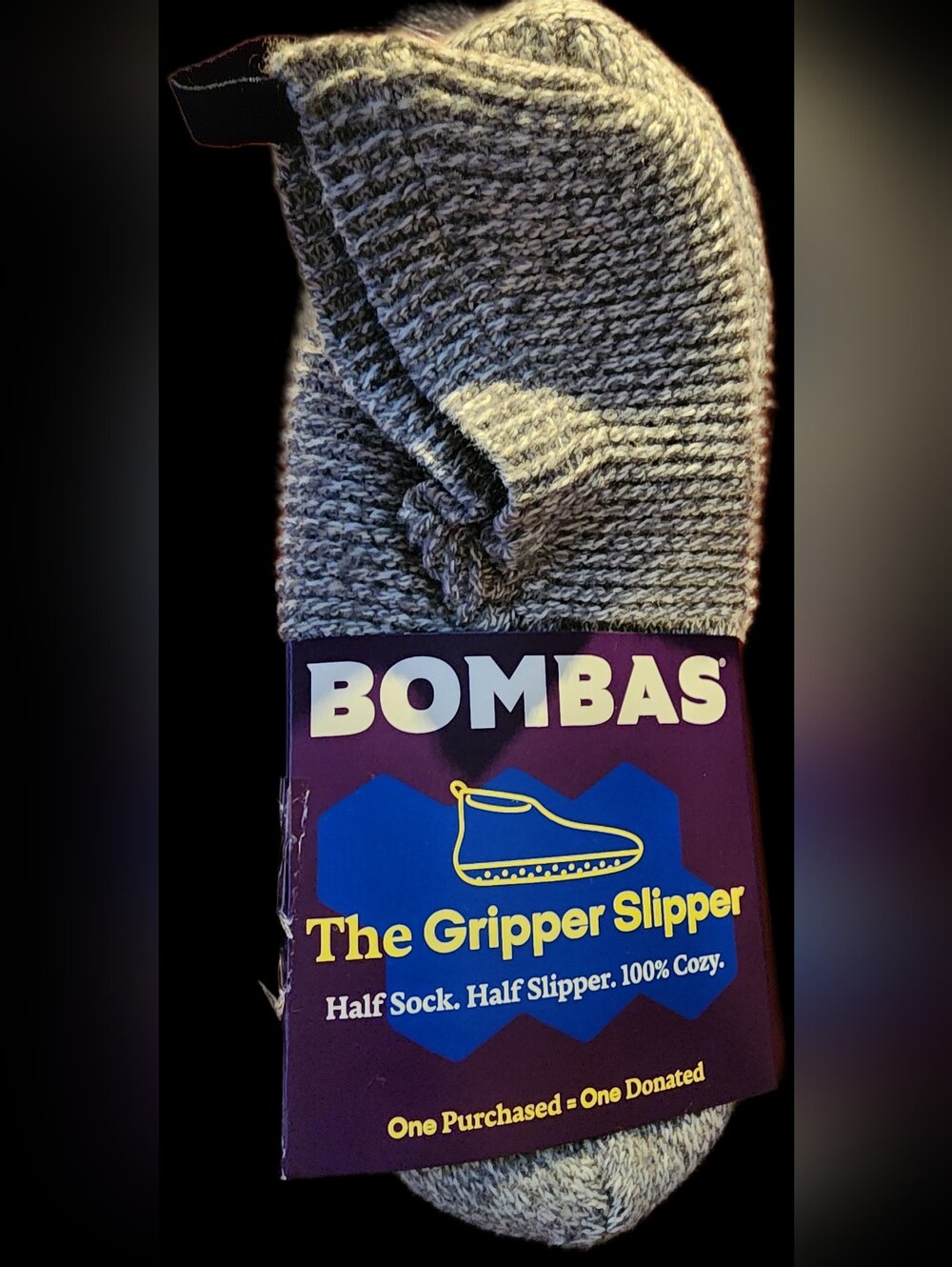 BOMBAS THE GRIPPER SLIPPER MEN'S NWT SIZE Large